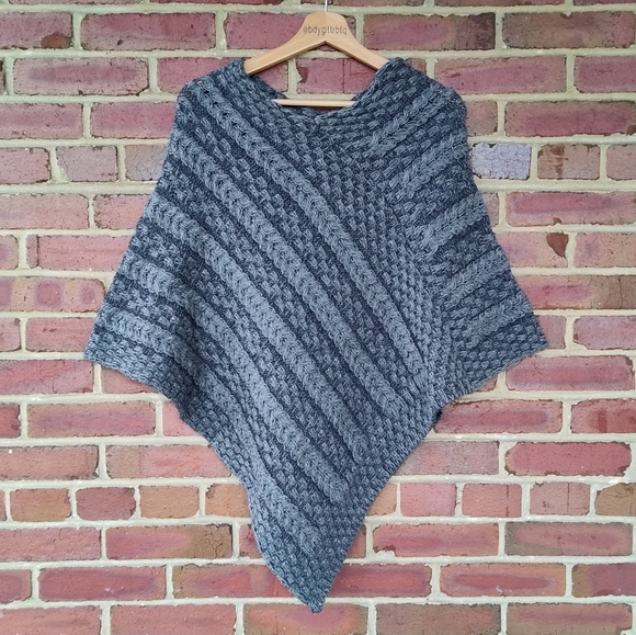 Aran Crafts Sweaters - ARAN Wool Poncho